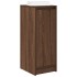 Zapatero de madera de roble marrón 29,5x34x76