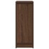 Zapatero de madera de roble marrón 29,5x34x76