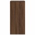 Zapatero de madera de roble marrón 29,5x34x76