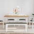 Banco 110 cm madera maciza caucho