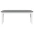 Banco 110 cm madera maciza caucho