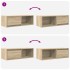 Muebles de TV 2 uds Roble Sonoma 80x31x25,5cm Madera