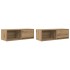 Muebles para TV 2 uds madera roble artisan 80x31x25,5