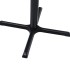 Pata de mesa de bistró negra 76x76x72 cm de hierro