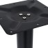 Pata de mesa de bistró negra 76x76x72 cm de hierro