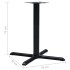 Pata de mesa de bistró negra 76x76x72 cm de hierro