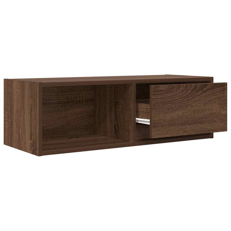 Muebles de TV 2uds Roble marrón 80x31x25,5 cm Madera