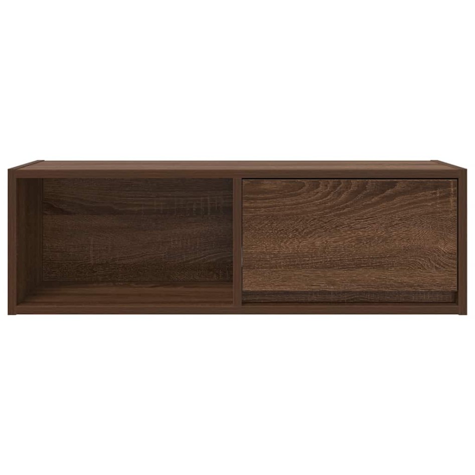 Muebles de TV 2uds Roble marrón 80x31x25,5 cm Madera