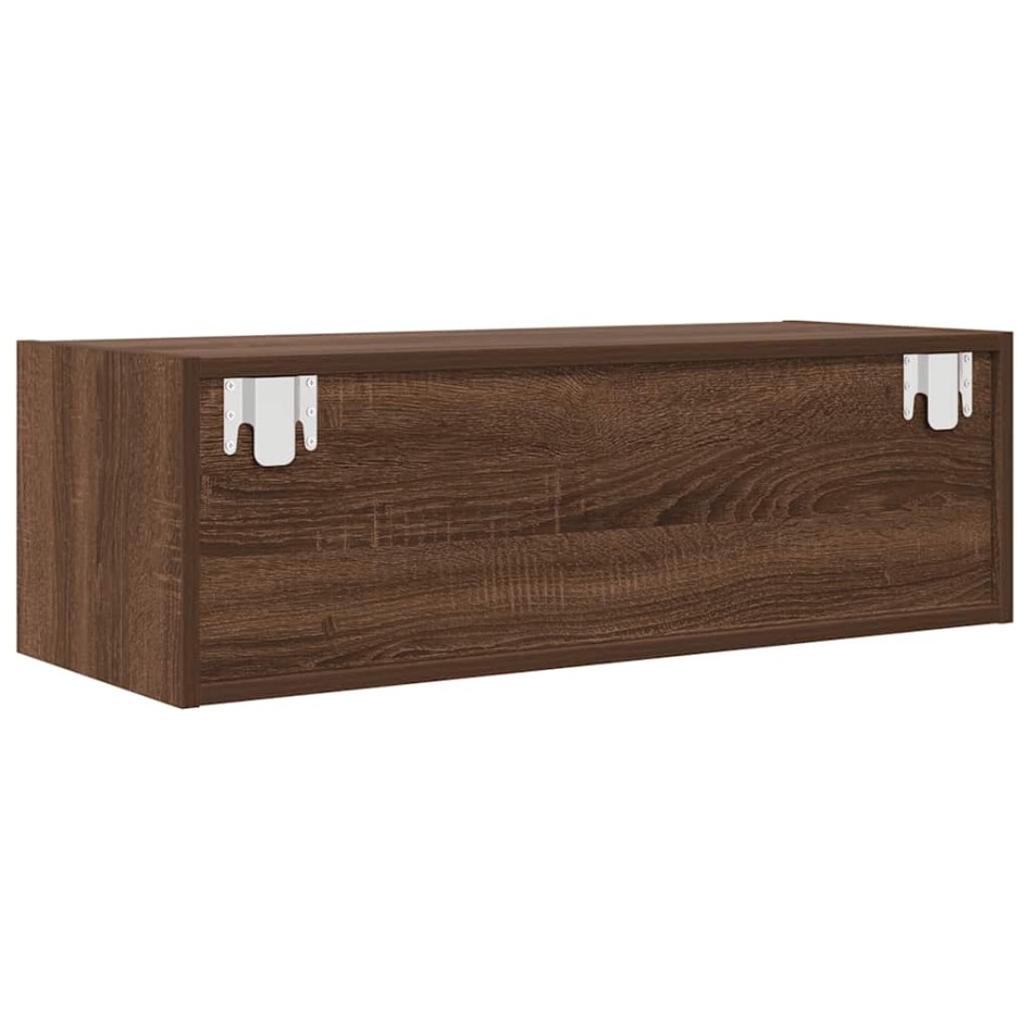 Muebles de TV 2uds Roble marrón 80x31x25,5 cm Madera