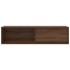 Mueble de TV madera de ingeniería marrón roble 100x31x25,5