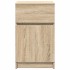 Mesilla de noche roble Sonoma 39x35x65 cm Madera de