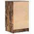 Mesitas noche 2 uds madera ingeniería roble ahumado 39x35x65