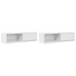 Muebles de TV 2 uds Blanco 100x31x25,5 cm Madera de
