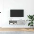 Mueble de TV madera contrachapada gris hormigón 100x31x25,5