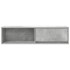 Mueble de TV madera contrachapada gris hormigón 100x31x25,5