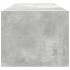 Mueble de TV madera contrachapada gris hormigón 100x31x25,5