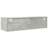 Mueble de TV madera contrachapada gris hormigón 100x31x25,5