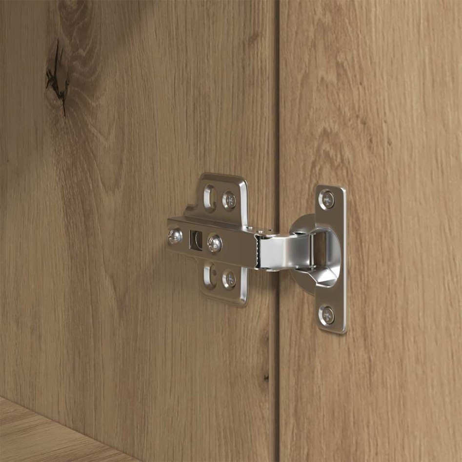 Mesita de noche madera de ingeniería roble artisian 39x35x65