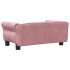 Cama para perros de terciopelo rosa 70x45x30