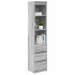 Aparador gris Sonoma 37,5x35x180 cm Madera de