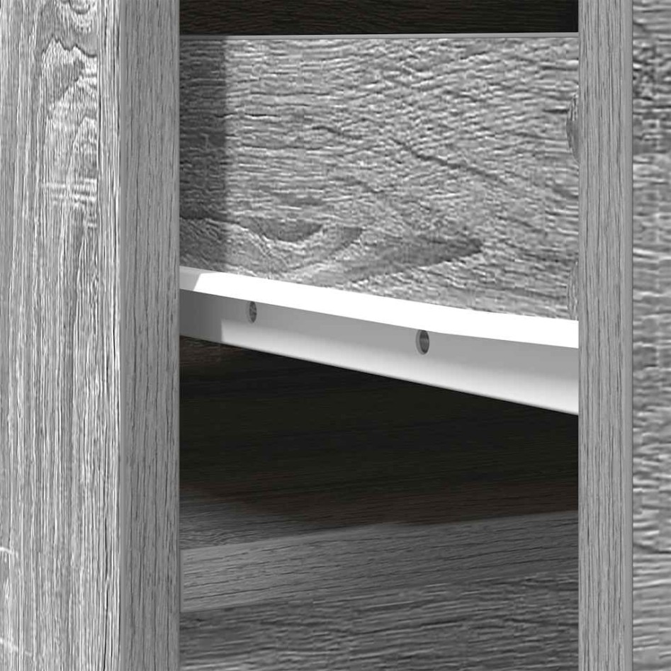 Aparador gris Sonoma 37,5x35x180 cm Madera de