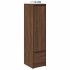 Aparador alto roble marrón 29,5x34x119,5 cm madera