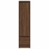 Aparador alto roble marrón 29,5x34x119,5 cm madera