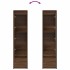 Aparador alto roble marrón 29,5x34x119,5 cm madera