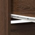 Aparador alto roble marrón 29,5x34x119,5 cm madera
