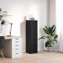 Aparador alto roble negro 29,5x34x119,5 cm madera de