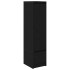Aparador alto roble negro 29,5x34x119,5 cm madera de