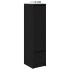 Aparador alto roble negro 29,5x34x119,5 cm madera de