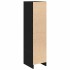 Aparador alto roble negro 29,5x34x119,5 cm madera de