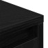 Aparador alto roble negro 29,5x34x119,5 cm madera de