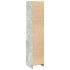 Aparador alto gris hormigón 37,5x35x180 cm madera de