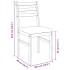 Sillas de comedor con cojines 2uds madera maciza blanco