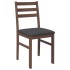 Sillas de comedor con cojines 2 uds madera maciza marrón