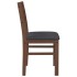 Sillas de comedor con cojines 2 uds madera maciza marrón