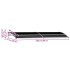 Marquesina de puerta PC negro 240x75