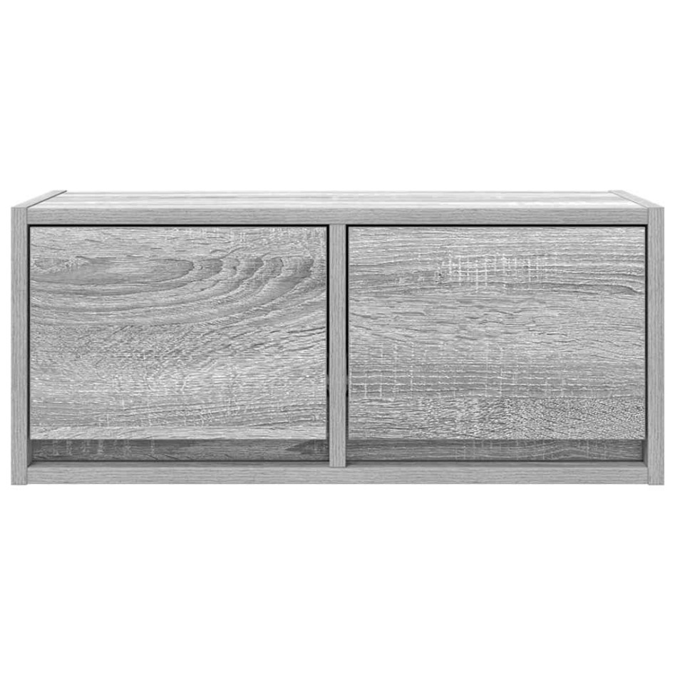 Muebles de TV 2 uds madera ingeniería gris Sonoma 60x31x25,5