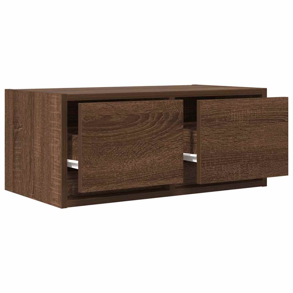 Muebles de TV 2uds Roble marrón 60x31x25,5 cm Madera