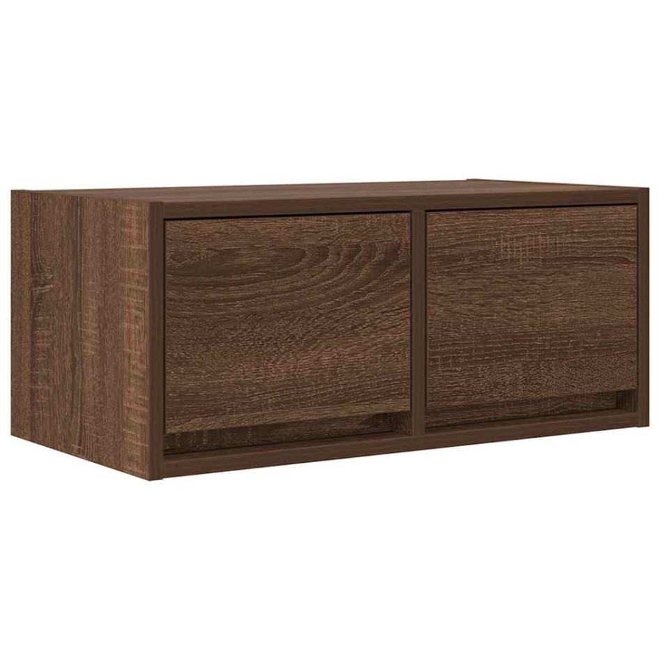 Muebles de TV 2uds Roble marrón 60x31x25,5 cm Madera
