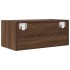 Muebles de TV 2uds Roble marrón 60x31x25,5 cm Madera