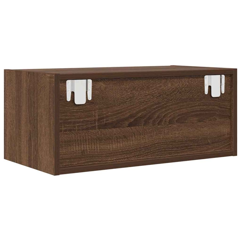 Muebles de TV 2uds Roble marrón 60x31x25,5 cm Madera
