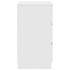 Mesilla de noche con 3 cajones blanca 39x35x65