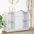 Aparador con cajón blanco 101x35x76 cm madera de