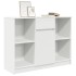 Aparador con cajón blanco 101x35x76 cm madera de
