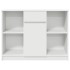 Aparador con cajón blanco 101x35x76 cm madera de
