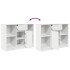 Aparador con cajón blanco 101x35x76 cm madera de