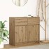 Aparador con cajón roble artesanal 80x34x76cm madera